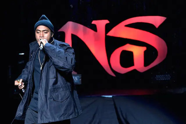 Nas performing at the 2014 Tribeca Film Festival